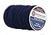Mandala Crafts 2mm Elastic Cord for Bracelets Necklaces - 76 Yds Navy Blue Elastic String Stretchy Cord for Jewelry Making Beading - Round Stretch String for Sewing Crafting
