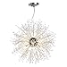 GDNS Chandeliers Firework LED Light Stainless Steel Crystal Pendant Lighting Ceiling Light Fixtures Chandeliers Lighting,Dia 27.5 Inch