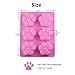 6 Cavity Dog Paw Non-Stick Food Grade Silicone Cake Pan Soap Baking Mold  for Thanksgiving