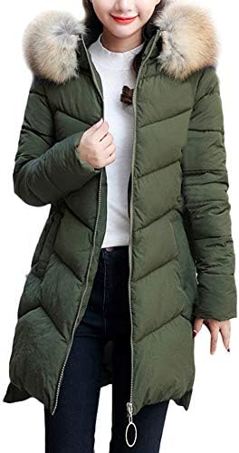 Amiley Parkas Women Winter,Women's Slim Long Plush Lined Puffer Parka Coat and Zip-Off Hooded Down Jacket Pink