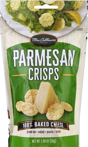 MRS. CUBBISON’S FLAVOR 100 REAL KETO FRIENDLY GREAT FOR SNACKING AND SALAD TOPPER, PARMESAN CHEESE CRISPS, 1.98 OUNCE