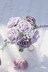 Floroom Artificial Flowers 25pcs Real Looking