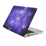 Unik Case Gradient Ombre Triangular Galore Dark Purple Graphic Ultra Slim Light Weight Hard Case Cover for Macbook Pro 13