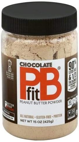 Chocolate Peanut Butter Powder, 15 oz 2 Bottles (2 Pack Chocolate (15-OZ Each))