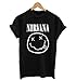 Zeephee Womens Tshirts Nirvana Loose Fit Crewneck Casual Hipster T-Shirt Tops