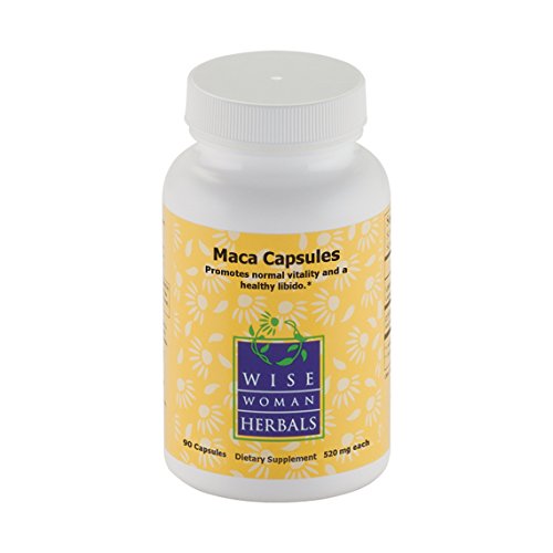 Wise Woman Herbals - Maca Capsules - All-Natural Energizer Stimulates Healthy Sexual Drive and Stamina, Promotes Emotional Well-Being and Uphold Libido Naturally