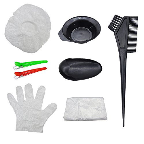 image for Grosun 7pcs Hair Coloring Dyeing Kit Hair Dye DIY Tool Hair Dye Set, D