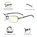 GAMEKING Ultra Premium Blue Light Blocking Computer Glasses Gaming Glasses with Amber Tint Lens for Digital Eye Strain Relief Better Sleep - No Magnification G603