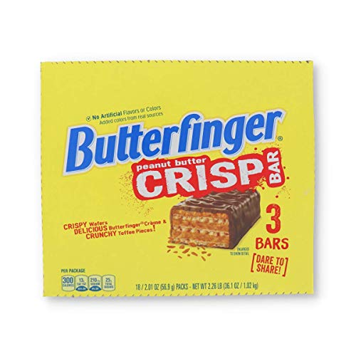 Butterfinger, King Size Peanut Butter Crisp Bar, Count 18 (2.01 oz