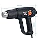 Heat Gun Variable Temperature, Meterk 1500W Hot Air Gun with 4 Nozzle Attachments (Great for DIY, Home Improvement, Contractors, Removing Paint)
