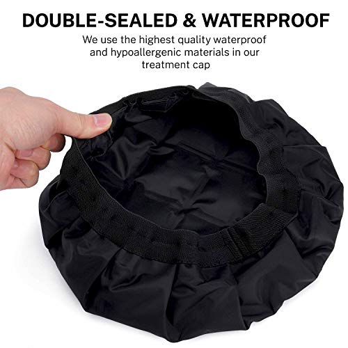 Thermal Heat Cap for Deep Conditioning, Hair Treatment, Hot & Cold Compress, HypoAllergenic, Cordless, Microwavable & Reusable, by M Hair Designs - Thumbnail 3