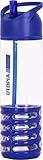 Spiral Water Bottle (24-Ounce) - BPA-Free and Dishwasher Safe - Leak Proof Flip Top Straw Cap - High Impact Resistance - by Utopia Home