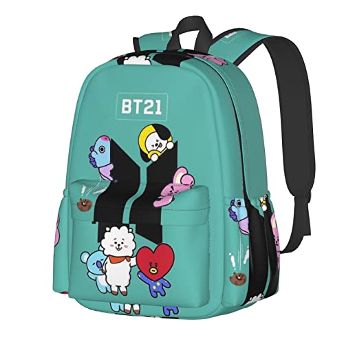 cute kpop Lightweight Bookbag school backpack laptop backpack For