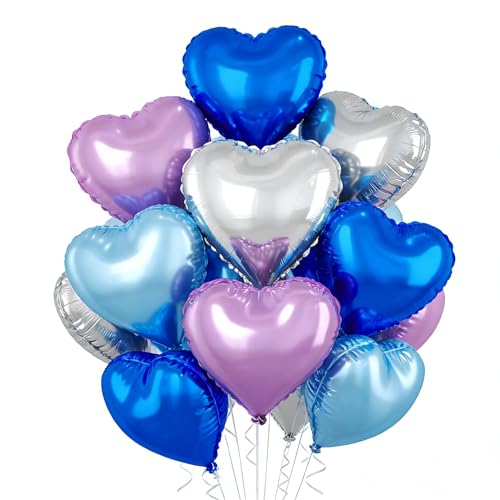 Blue, Purple, Silver