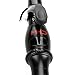 MHU Curling Iron with Pro Tourmaline Ceramic Tapered 25mm-19mm Diameter, Hair Curling Wand Travel Black Barrel, Hair Salon Curler Waver Maker, with Stand Rotation Cord Anti-scald Cool Tip