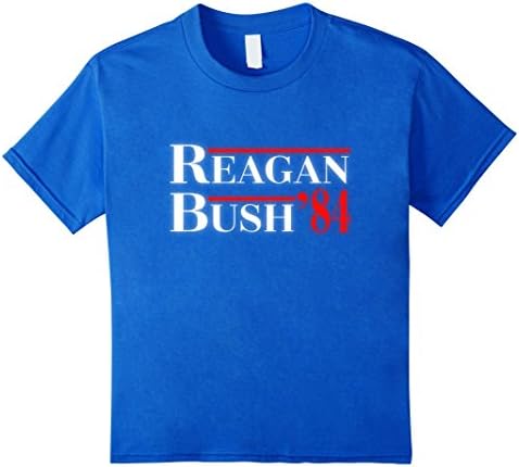 unisex-child Reagan Bush 84 Ticket Republican Politics T Shirt Right 6 Royal Blue