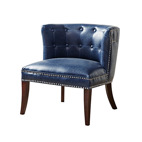 Contemporary Blue Leather Chair Get the best deal for blue