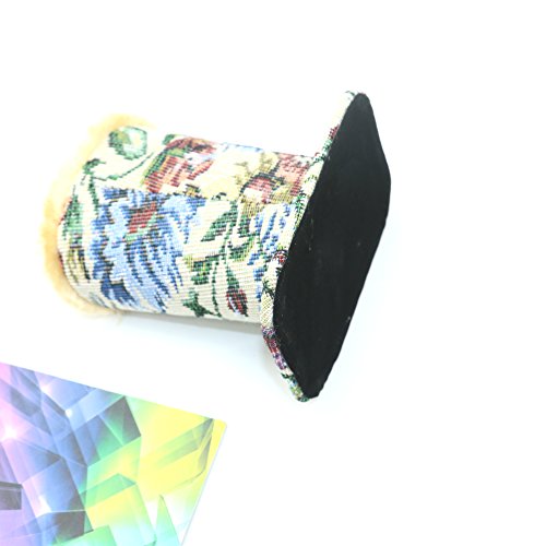 WEFOO Eyeglasses Holder Stand Case, Plush Lined Protective Glasses Case for Desks Or Nightstands (Tapestry Design)