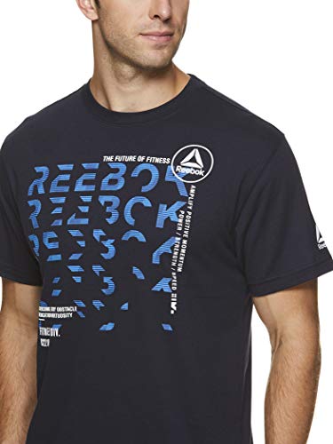 image for Reebok Men's Graphic Workout Tee - Short Sleeve Gym & Training Activew