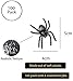 Partay Shenanigans Plastic Spider Toys - 100 Pack Black Realistic Fake Spider Props for Halloween, Prank, Haunted House Decorations 4-5cm