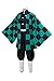 Sinastar Adult Kamado Tanjirou Tomioka Giyuu Cosplay Costume Outfit Halloween Dress Up Party Uniform Suit Green