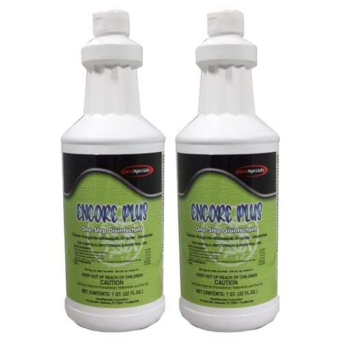 Quest 3570 ENCORE PLUS One-Step Disinfectant Quarts (2 Pack)