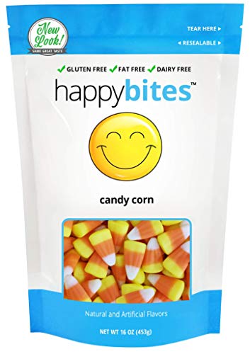 Happy Bites Candy Corn - Gluten Free, Fat Free, Dairy Free - Resealable Pouch (1 Pound)