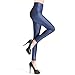 VAMEI Faux Leather Leggings Sexy Women Waist Shiny Pants