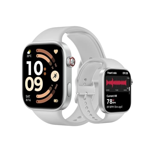 XIAOMI Redmi Watch 6,Smartwatch für Damen und Herren,2.07'' AMOLED, Fitnesstracker mit Herzfrequenz-/Schlaf-/Stressüberwachung,150+ Sportmodi,24 Tage Akkulaufzeit,5ATM, GPS,Android&iOS,Silver Gray