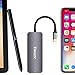 Aluminum Premium USB C Hub, TIWANC 7-in-1 USB C Adapter with 4K HDMI Port, 3 USB 3.0 Ports, MicroSD/SD Card Reader, USB-C Charging Port for MacBook, iMac, Surface, Chromebook, Galaxy, XPS and More