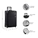 Briggs & Riley Baseline 22 inch Softside Carry On Luggage with wheels 22 x 14 x 9. Expandable 2 Wheel Suitcase with Compression Packing System, Black