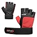 Rip Toned Full Black Workout Gloves for Men & Women - Gym Gloves for Men for Weightlifting, Gym, Bodybuilding, Powerlifting & Fitness Training - Weight Lifting Gloves with Padded Palm & Enhanced Grip