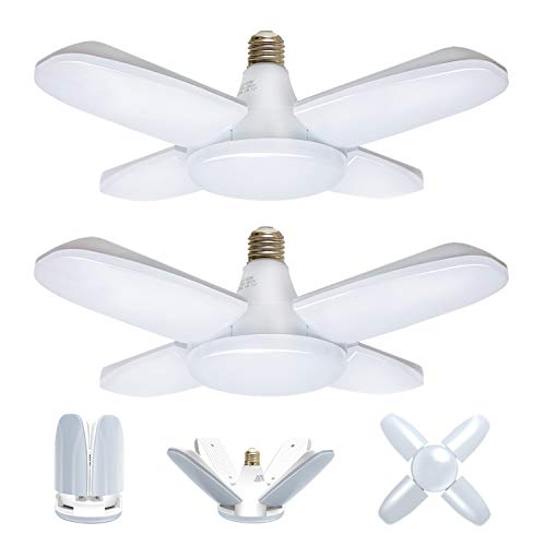 LED Garage Light 2 Pack 150W Led Shop Light with 360° Lighting,15000lm Garage Lights Ceiling