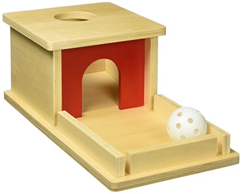 Montessori Object Permanence Box with Tray and Ball