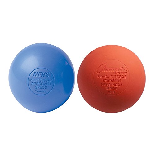 Champion Sports Lacrosse Balls 2-Pack Blue Orange