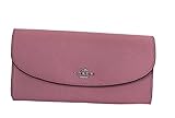 Coach Womens Crossgrain Leather Slim Envelope Wallet Red F54009 IMDN8 (Blush)