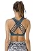 QUEENIEKE Women's Medium Support Strappy Back Energy Sport Bra Cotton Feel Size M Color Teal