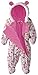 Pink Platinum Baby Girls Owl Microfleece Quilted Puffer Snow Pram Suit Bunting