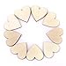 100pcs Blank Heart Embellishments for DIY Crafts 20mm