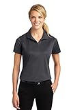 Sport-Tek Women's Micropique Sport Wick Polo L Iron Grey