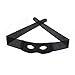 SODIAL Eye Mask Costume Mask Highwayman Robber Fancy Dress Black Zorro Bandit Thief