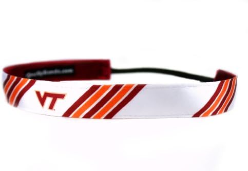 One Up Bands Women's NCAA Virginia Tech University Stripes One Size Fits Most