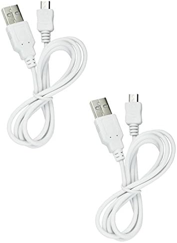 2 Pack Fenzer White USB Data Sync Charger Cables for HTC EVO 3D Shift V 4G LTE Cell Phones