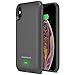 Maxboost iPhone X Battery Case with Qi Wireless Charging Enable [3000mAh Capacity - Black] Rechargeable Extended Juice Power Charger Case [Apple Certified Part/NOT Support with Wireless Charging Pad]