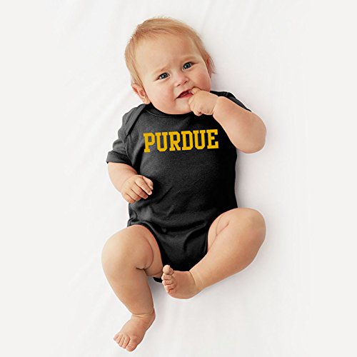 Purdue Boilermakers Basic Block Creeper - Newborn - Black