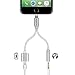 2 in 1 Lightning Adapter for iPhone 7，WOOCON Charger and 3.5mm Earphone Jack Cable Adapter (No Music Control) for the iPhone 7 7 Plus 6S 6 iPod iPad