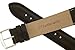 JP Leatherworks Mens Padded Genuine Leather Watchband - Color Black - 18mm Width - Extra Long Watch Band