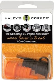 Haley's Corker 5-in-1 Wine Aerator, Stopper, Pourer, Filter and Re-Corker, Halloween Spirits