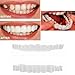 Lywey 1 Pair TOP & Buttom Temporary Smile Comfort Fit Cosmetic Teeth Denture Teeth Cosmetic Sticker Fashion Dental Removable
