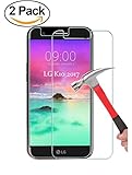[2 Pack] LG K10 2017 Screen Protector, NEWELL™ 0.26mm Premium Tempered Glass Screen Protector for LG K10 2017/LG K20 Plus/LG LV5 Bubble-free Anti-Scratch Anti-Fingerprint Guard Cover